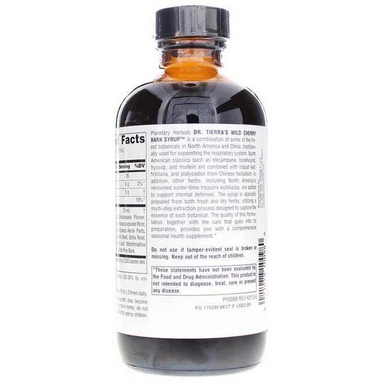 Dr Tierras Wild Cherry Bark Syrup, PLH